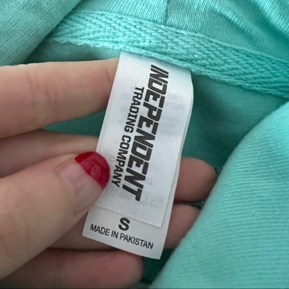 🍉 Melissa Villaseñor Laughing with Myself Mint Graphic Hoodie - Picture 10 of 10